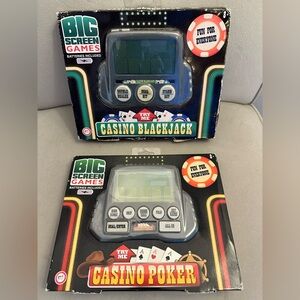 🆕Big Screen Games Casino Blackjack & Poker Bundle